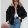 Fashion Plush Fake Fur Female Short Coat