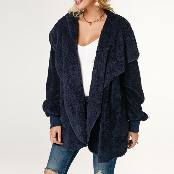 Fashion Lapel Long Sleeve Casual Coat