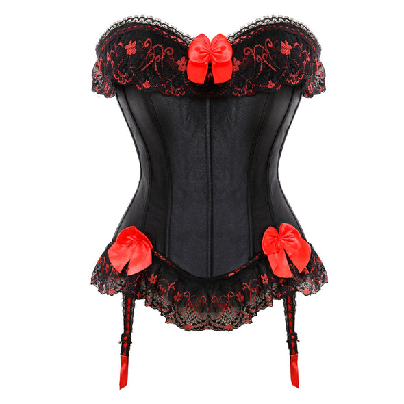 Women's Lace Abdomen Gathered Corset