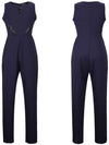 Fashion Slim Fit Zipper Lace Jumpsuit