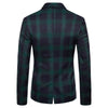 New Fashion Dark Plaid Men's Suit