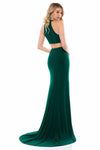 Women's sexy V-neck sleeveless evening dress