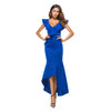 Women's irregular fishtail evening dress