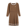 Women's O-Neck Knitted Dress