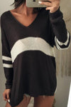 V Neck Knit Hollow Out Sweaters