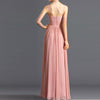 Elegant Deep V-Neck Chiffon Wedding Evening Dress