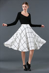 Fashion Plaid Wild Swing Skirt