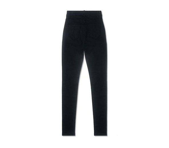 casual Solid Color high waist bodycon trousers jeans