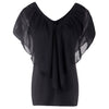 Women's bat sleeve stitching T-shirt