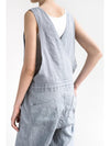 Solid Color Sleeveless Casual Loose Jumpsuit