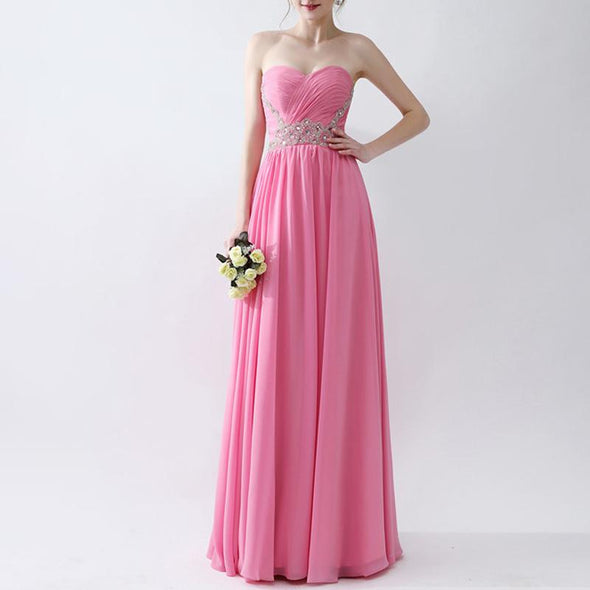 Sexy Elegant Wedding Party Long Evening Dress