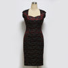 Lace Sleeveless Slim Bodycon Dress