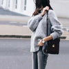 Loose Round Neck Set Of Mohair Knit Sweater