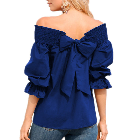 Women's Sexy One-Shoulder Shirt