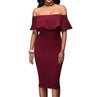 Fashion Off shoulder Slim Bodycon Dress