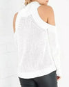 Stand Collar Long Sleeve Solid Color Sweater