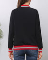 Casual Zipper Long Sleeve Stand Collar Jacket