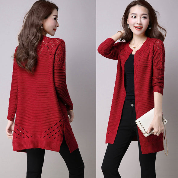 New Hollow Thin Knit Cardigan