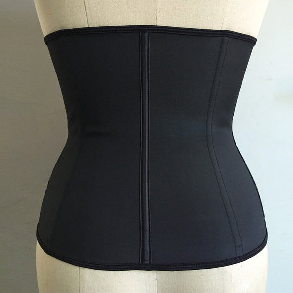 Simple Solid Zipper buckle Abdomen Shaping Girdle Corset