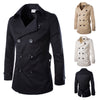 New Cotton Double-breasted Boutique British Men's Trench Coat