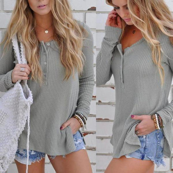 Loose Knitted Long Sleeve Jumper Sweater