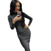 Sexy Long Sleeve Slim Bodycon Dress