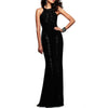 Women's Sequins Stitching Sexy Eevening Dress