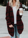 Fashion Stripes Cardigan Sweater Tops