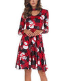 Christmas Printing Expansion Midi Dress