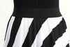 Striped Split Joint Sleeveless Evening Dress