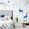 Removable Blue Elk Wall Sticker