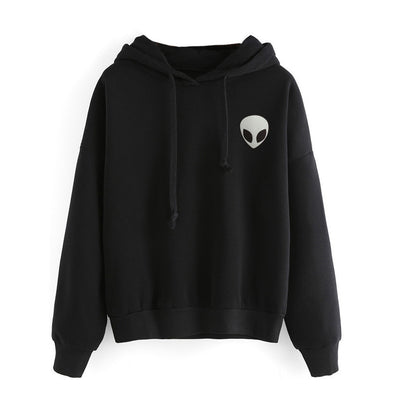 Alien Pure Color Long Sleeve Hoodies