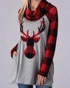 Christmas Long Sleeve Bib Elk T-Shirt