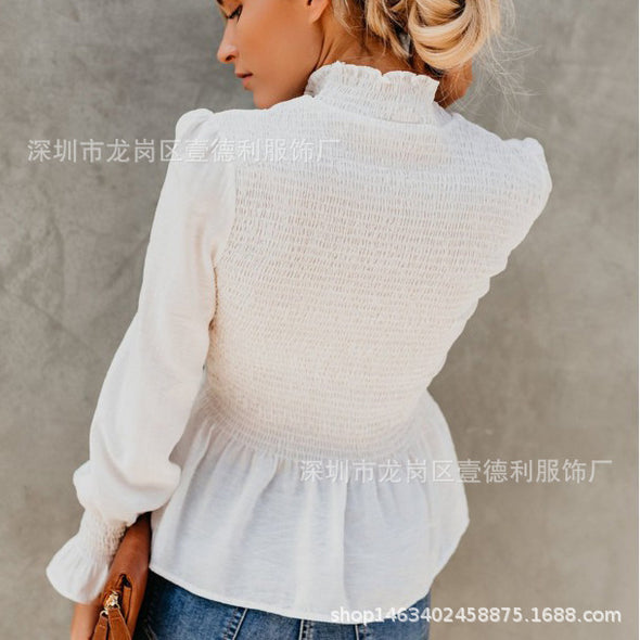 Pure Color Long Sleeve Shirt