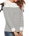 Colorblock Striped Long-Sleeved T-Shirt