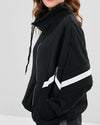 New Loose Solid Color Zipper Lapel Jacket