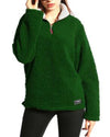 Warm Plush Long Sleeve Pure Color Sweatshirt