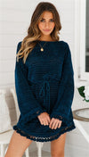 Women's Stitching Long Sleeve Dress