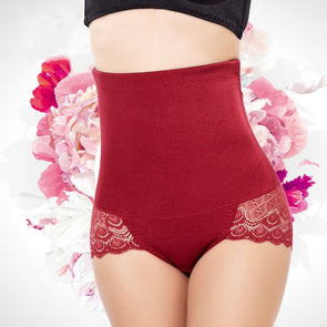 Women's High Waist Breathable Lace Panties