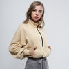 Fashion Solid Turtleneck Zipper Sweatshirt