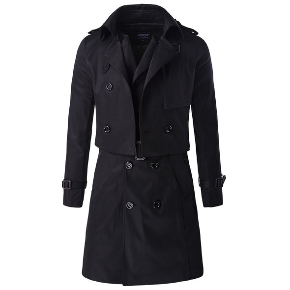 New Double-breasted Two-piece Trench Coat