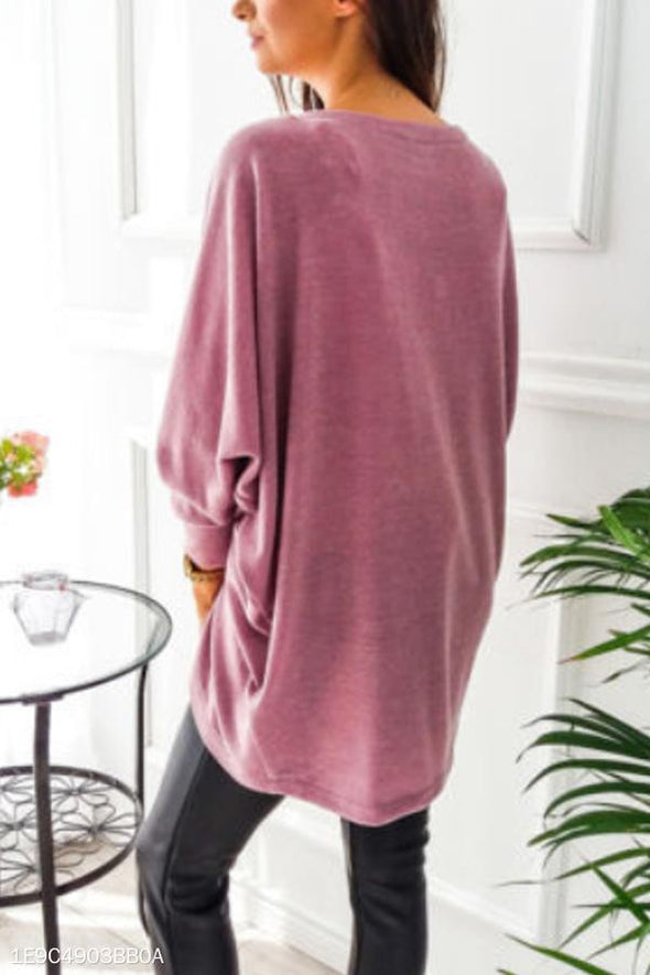 Asymmetric Neck  Snap Front  Plain Cardigans