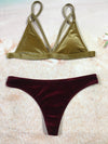 Character Hit color Patchwork Bandage Sexy Bikinis