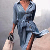 New Casual Strap Denim Dress