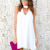 Chiffon Sleeveless V Neck Vacation Dresses