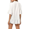 Chiffon Short Sleeve Bell Sleeve Bandage V-Neck Blouses