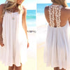 Chiffon Sleeveless Mini Round Neck Vacation Dresses