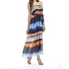 Chiffon Sleeveless Hit Color Off Shoulder High waist Maxi Dresses