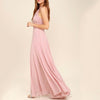 Chiffon Sleeveless Halterneck Round neck Maxi Dresses