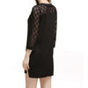 3/4 sleeve Mini Lace Plus size casual Dresses